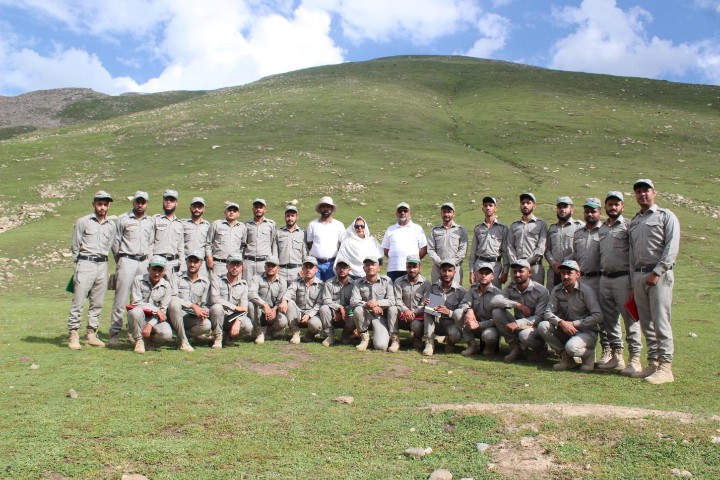 Group photo at alpine pasture Naran